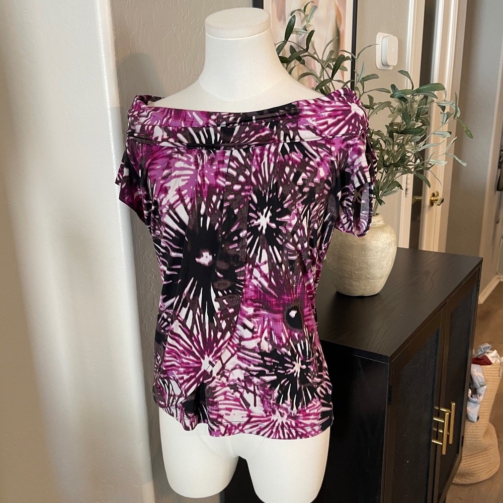 Flirty Bold Indie Flowy Pink Tie-Dye Tee - Picture 6 of 7